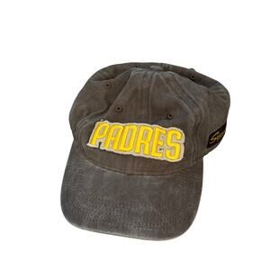 Melonwear San Diego Padres Hat Cap Cotton Adjustable Embroidered Brown